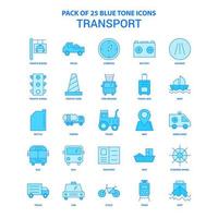 Transport-Blauton-Icon-Pack 25 Icon-Sets vektor