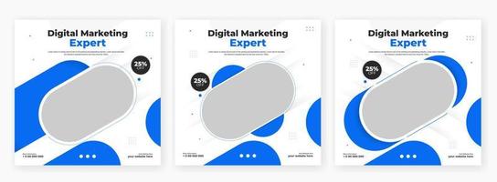 Social-Media-Beitragsvorlage für digitales Marketing, Social-Banner-Design für Unternehmen vektor