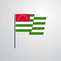 abkhazia vinka flagga design vektor