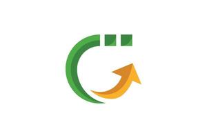 kreativ brev g logotyp vektor