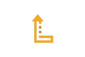 Premium-Buchstabe l-Logo vektor