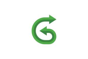kreativ brev g logotyp vektor