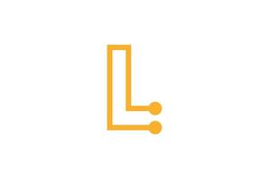 Premium-Buchstabe l-Logo vektor