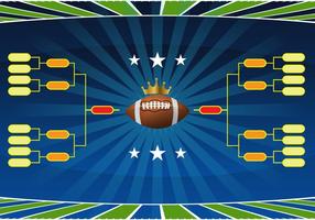 Fotbollsturnering Bracket Vector