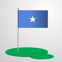 somalia flagga Pol vektor