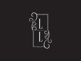 Buchstabe ll-Logo-Symbol, Initialen ll ll-Luxus-Logo-Bilddesign vektor