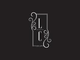 Buchstabe lc-Logo-Symbol, Initialen lc cl Luxus-Logo-Bilddesign vektor