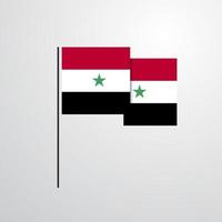 syrien vinka flagga design vektor