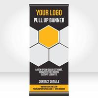 Roll-up-Banner Pull-up-Vorlage leeres Design vektor