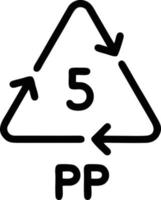 Papierkorb-Symbol. Recycling-Symbol schwarze Silhouette. bereiten Sie Symboldesign auf Vektorillustration auf vektor