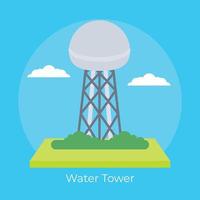 trendiger Wasserturm vektor