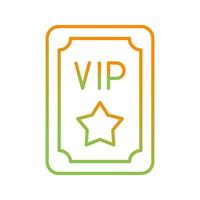 vip passera vektor ikon