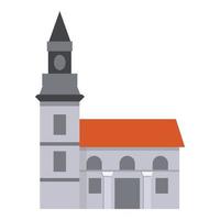 slovenien historisk byggnad ikon, tecknad serie stil vektor