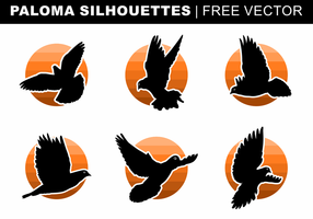 Paloma Silhouetten Free Vector