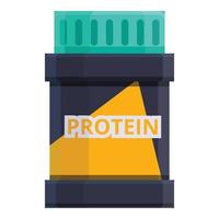 Protein-Mahlzeit-Glas-Symbol, Cartoon-Stil vektor