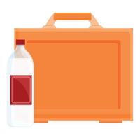 Soda trinken Lunchbox-Symbol, Cartoon-Stil vektor