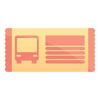 City-Bus-Ticket-Symbol, Cartoon-Stil vektor