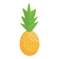 Sommerfest-Ananas-Ikone, Cartoon-Stil vektor