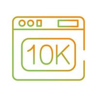 10k vektor ikon