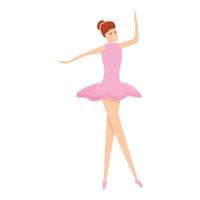 Ballerina-Tutu-Symbol, Cartoon-Stil vektor