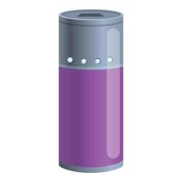 batteri kraft Bank ikon, tecknad serie stil vektor