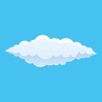 vår moln ikon, tecknad serie stil vektor