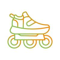 Vektorsymbol für Rollschuhe vektor