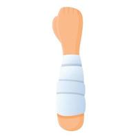 hand medicinsk bandage ikon, tecknad serie stil vektor