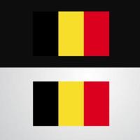 belgien flagga baner design vektor