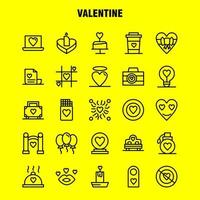 valentine line icons set for infographics mobile uxui kit and print design umfassen tag sign love valentine romantische love heart valentine icon set vector