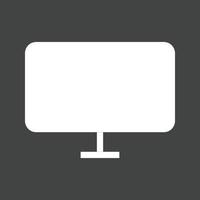 Invertiertes Symbol für die Glyphe des LCD-Bildschirms vektor