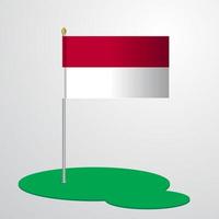 indonesischer Fahnenmast vektor