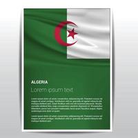 Algerien-Flaggen-Designvektor vektor
