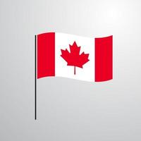 kanada viftande flagga vektor