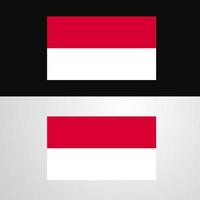 Monaco flagga baner design vektor