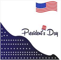 Hintergrund Präsident Day.President's Day Karte oder Hintergrund. wir werden geschlossen. vektor