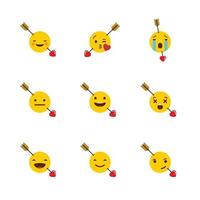 Emojis-Set-Design-Vektor vektor