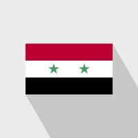 syrien-flagge langer schatten-designvektor vektor