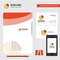 Kreisdiagramm-Business-Logo-Datei-Cover-Visitenkarte und mobile App-Design-Vektorillustration vektor