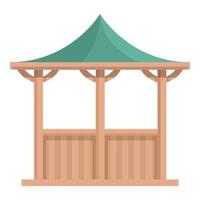 Terrasse Pergola Symbol Cartoon-Vektor. Hochzeitshaus vektor