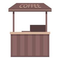 kaffe affär ikon tecknad serie vektor. gata marknadsföra vektor