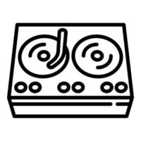 Hiphop-Swag-Player-Symbol, Umrissstil vektor