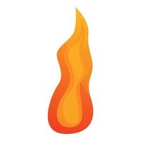 Speed-Feuer-Flamme-Symbol, Cartoon-Stil vektor