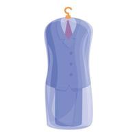 Saubere Wäsche Anzug Symbol, Cartoon-Stil vektor