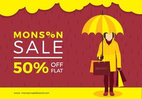 Monsoon Sale Gratis Vector