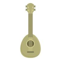 bas ukulele ikon tecknad serie vektor. gitarr ukulele vektor