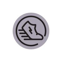grön satoshi tecken gst mynt ikon isolerat på vit bakgrund. vektor