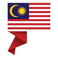 malaysia feier symbol cartoon vektor. asiatische Karte vektor