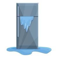 service kylskåp reparera ikon, tecknad serie stil vektor