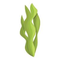 grüner Spirulina-Symbol-Cartoon-Vektor. Algenpflanze vektor